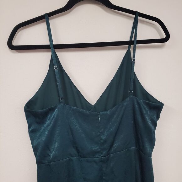 Baltic Born Wrap Dress Large Green Midi Whimsigoth Forest Fairy Party Wedding - Picture 6 of 13